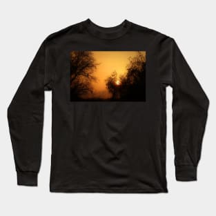 A bird watching the sunset? Long Sleeve T-Shirt